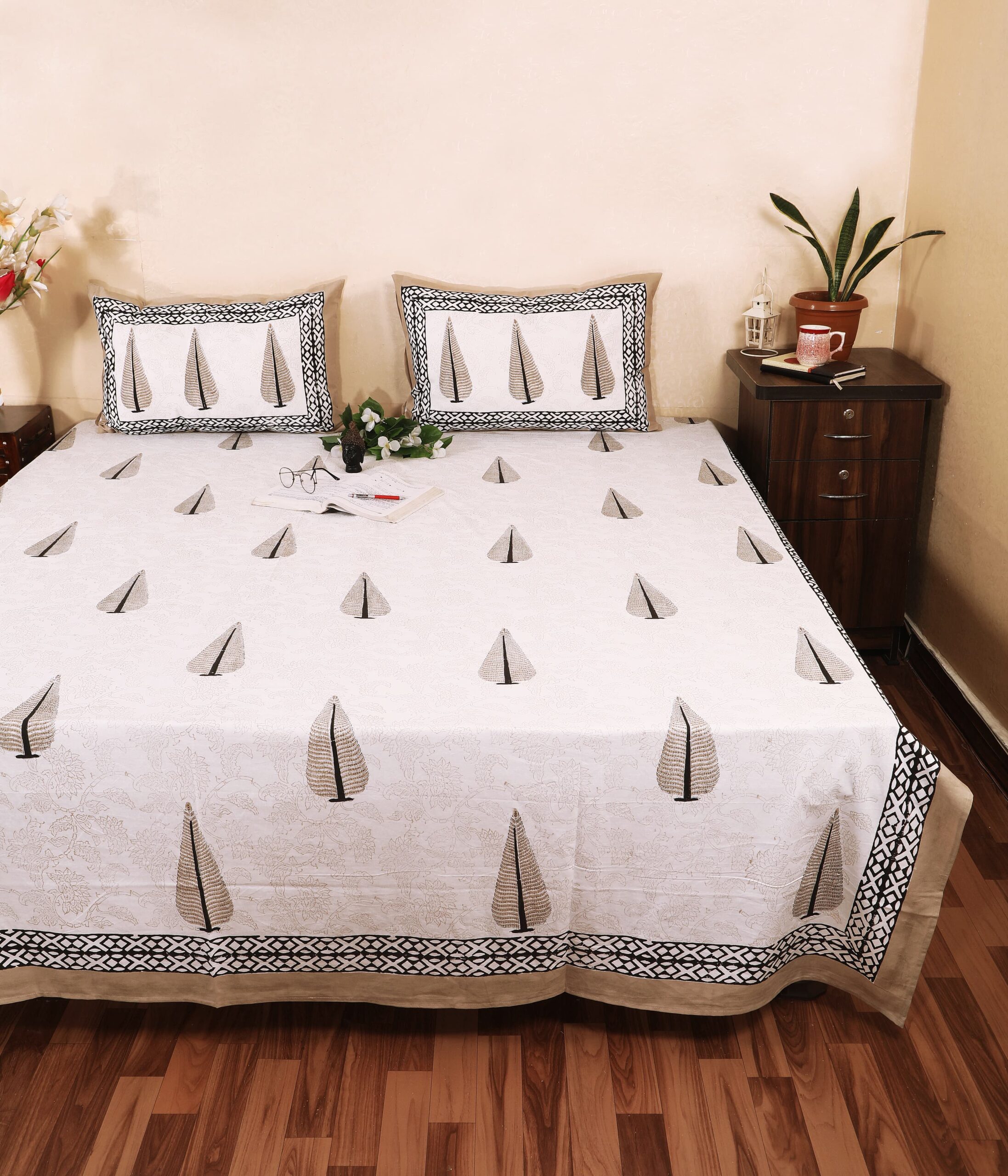 Traditional Jaipur block print bedsheet wholesale sample India