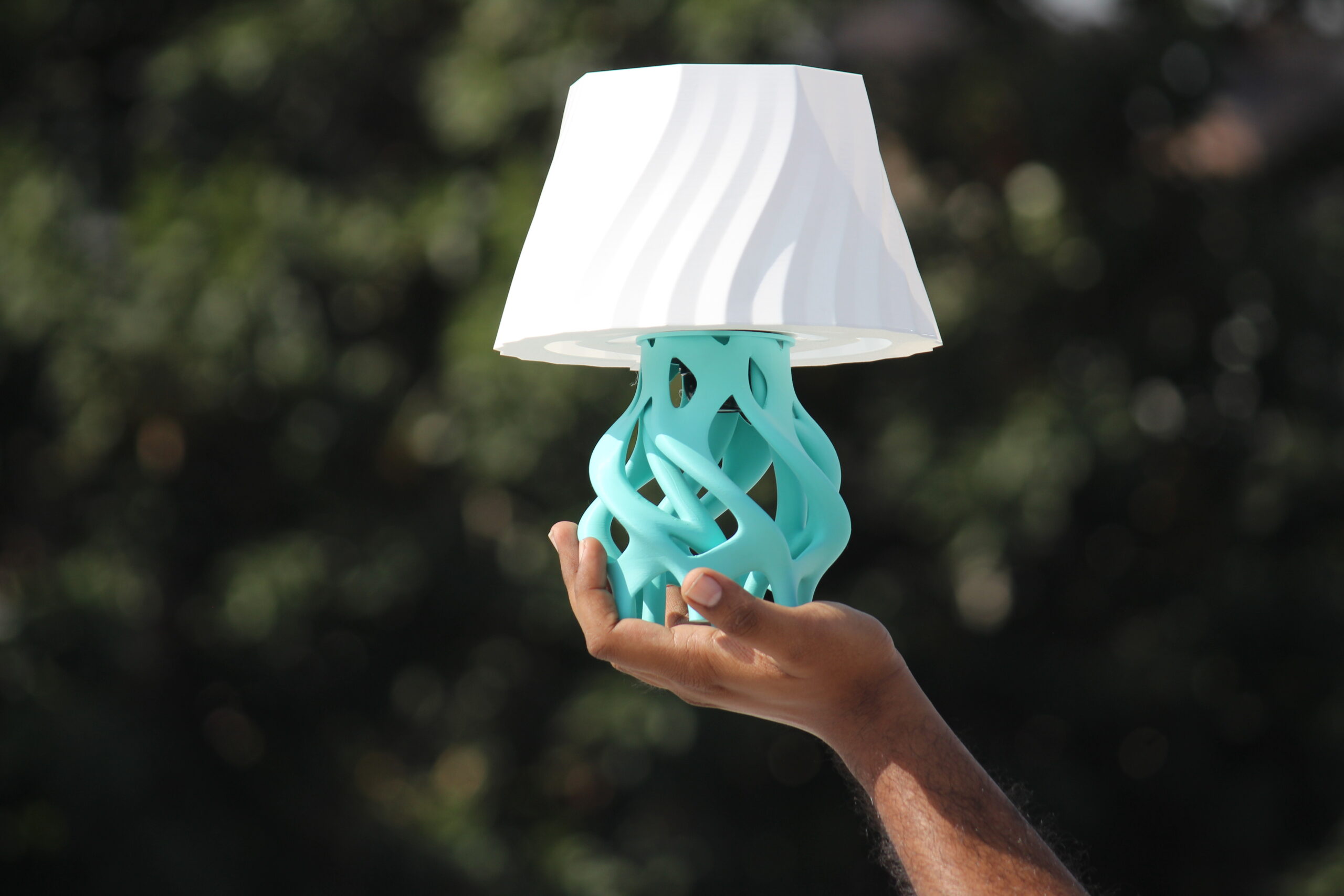 Highmour sculptural 3D printed table lamp wholesale bulk India