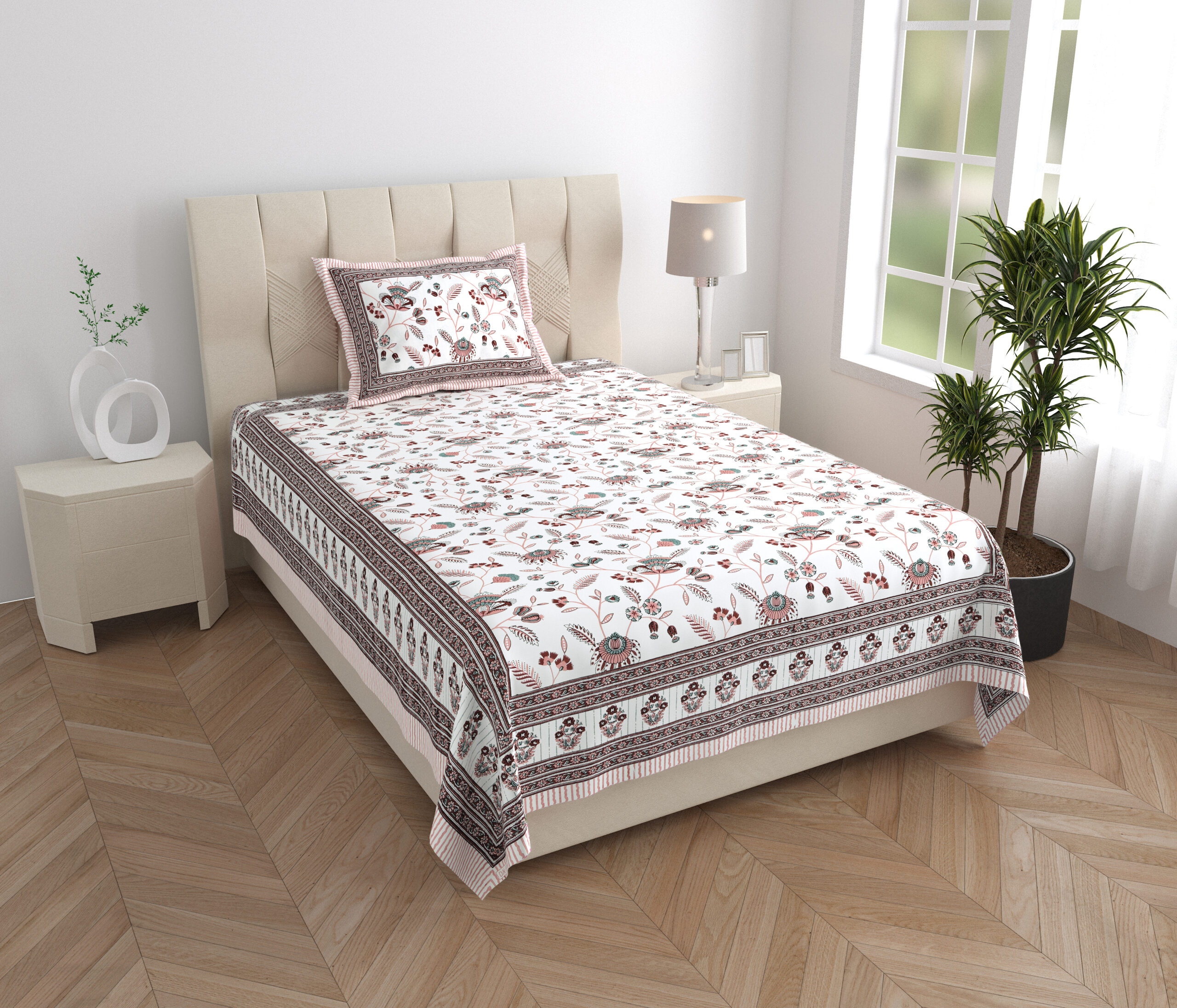 Wholesale Sanganeri bedsheet sample India Highmour Jaipur