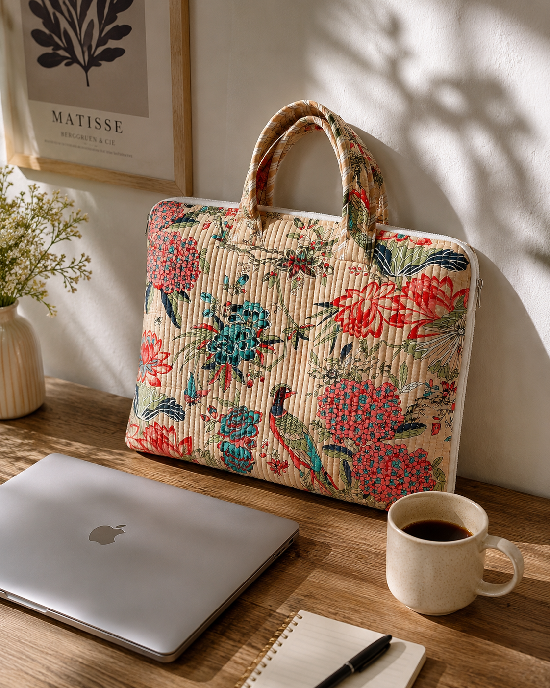 Cotton laptop office bag wholesale printed India Highmour