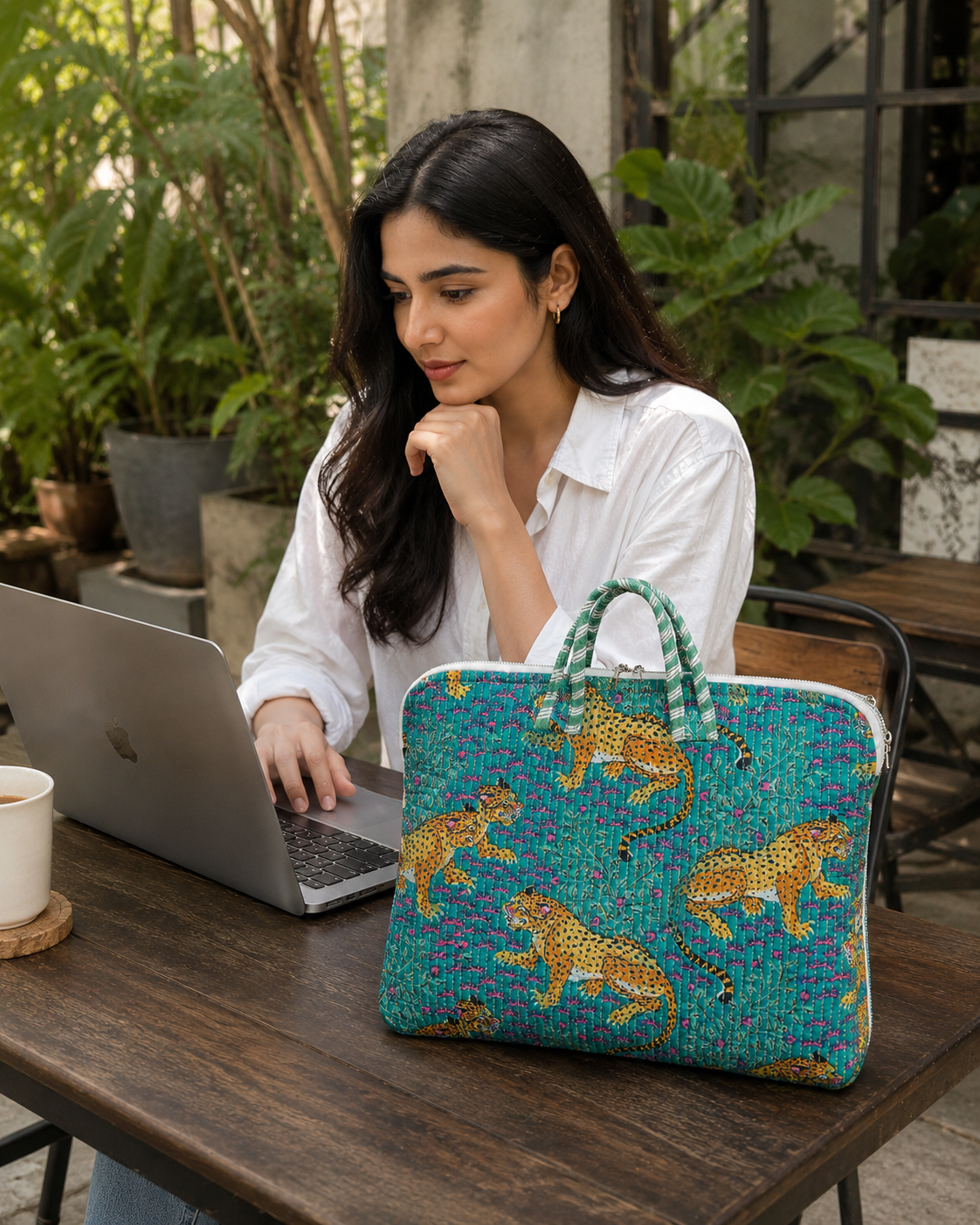 Cotton laptop bag sample wholesale India Highmour