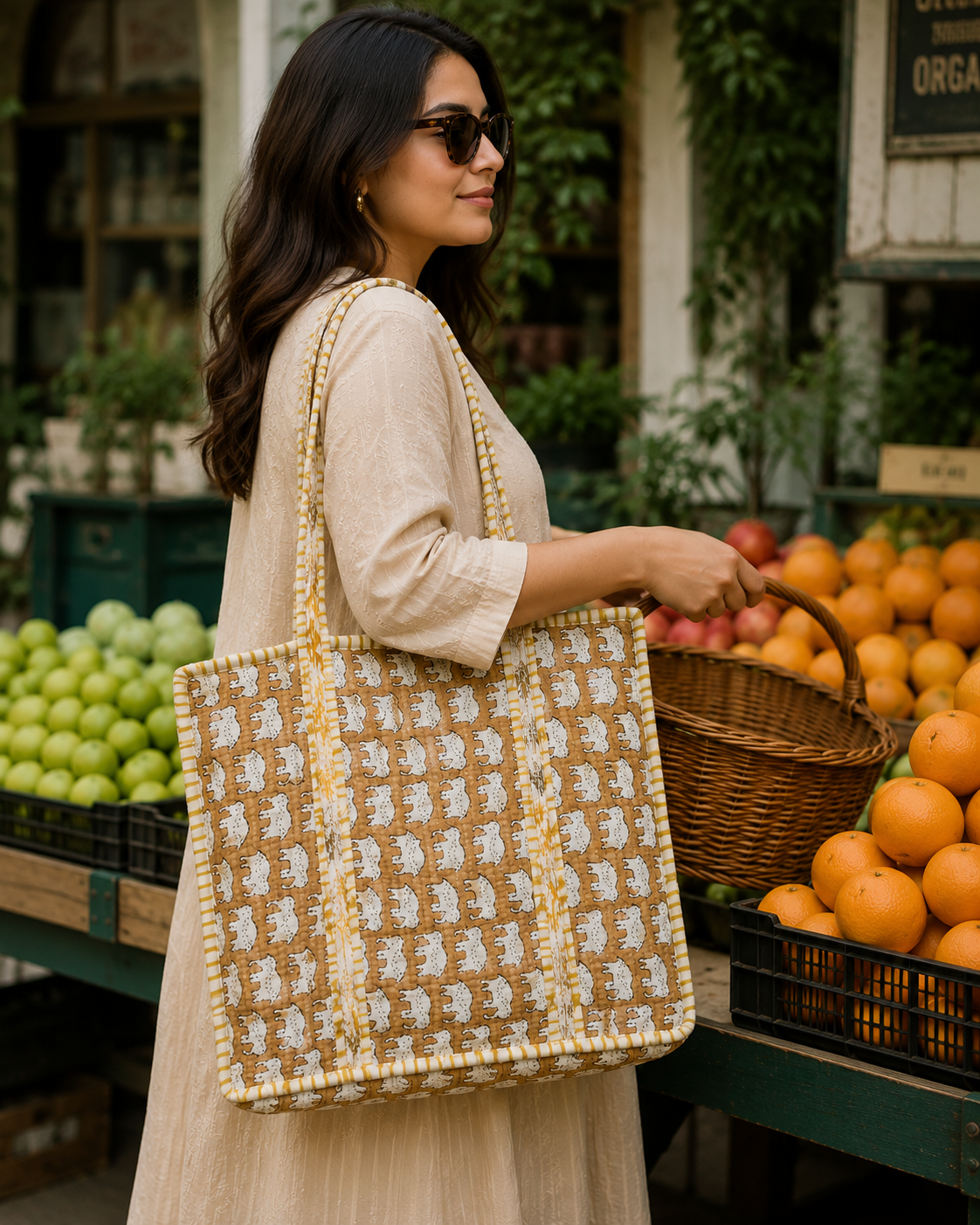 Cotton tote bag sample wholesale India Highmour