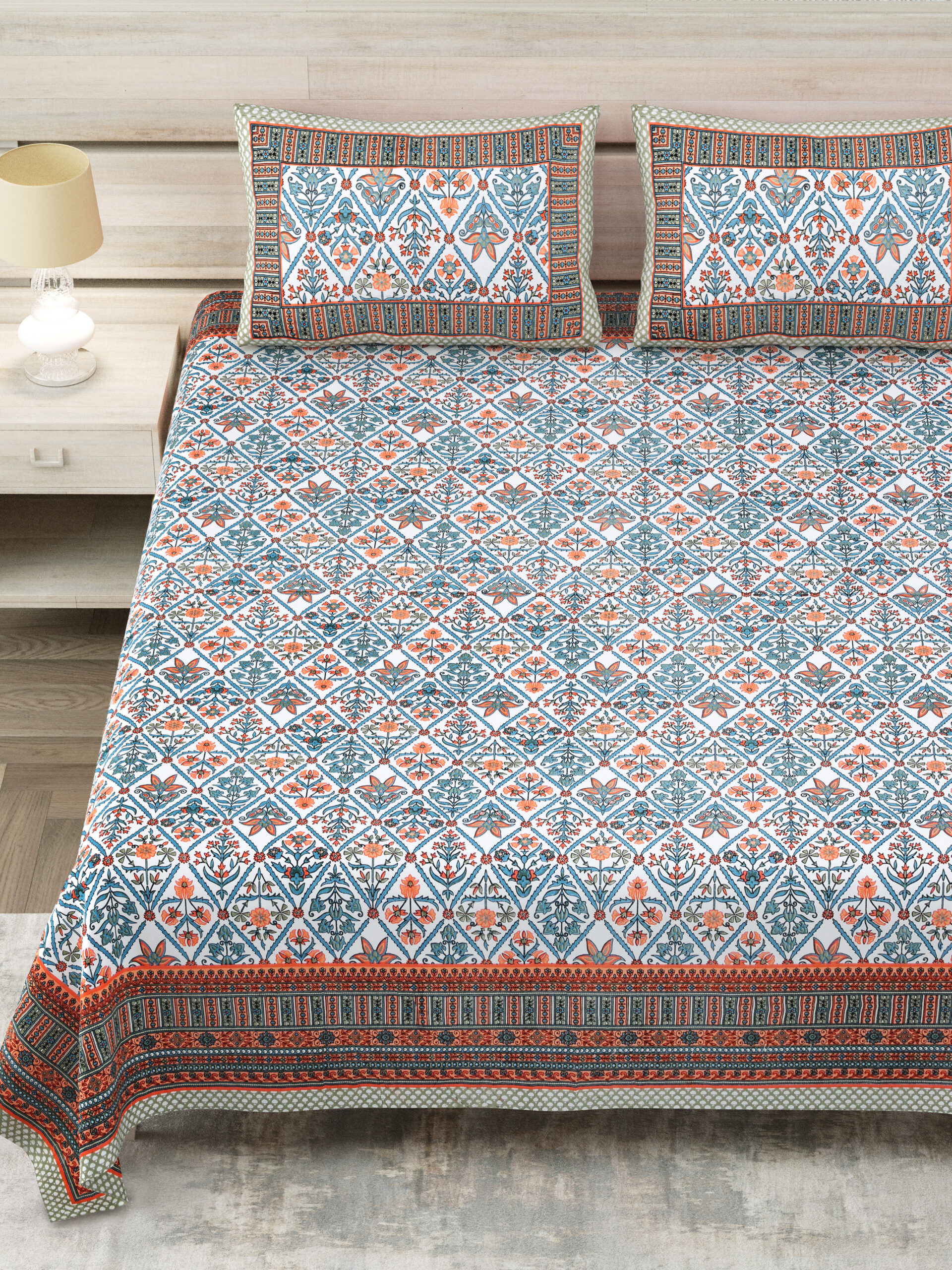 Wholesale Sanganeri king bedsheet Jaipur India Highmour