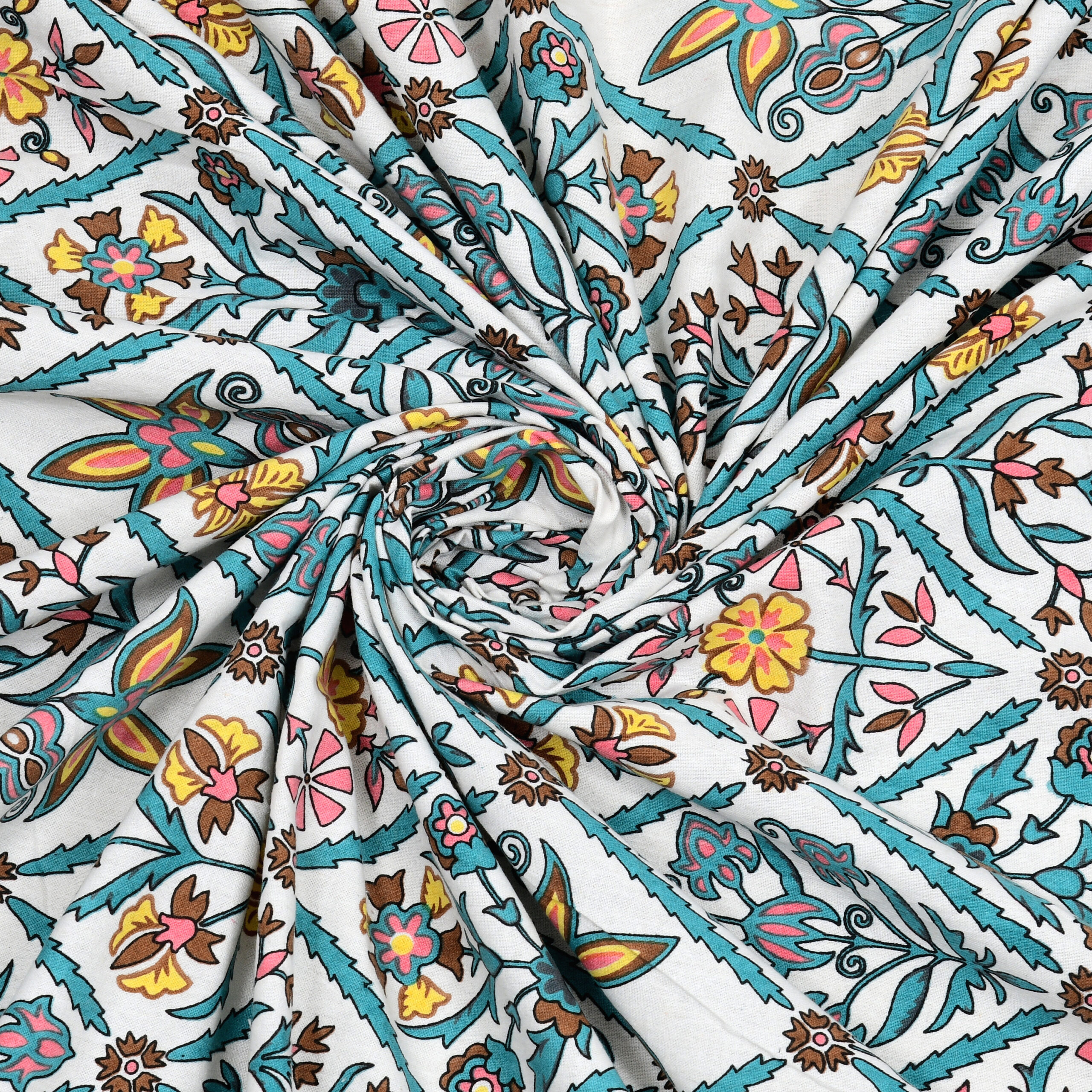 Sanganeri print king bedsheet wholesale bulk India