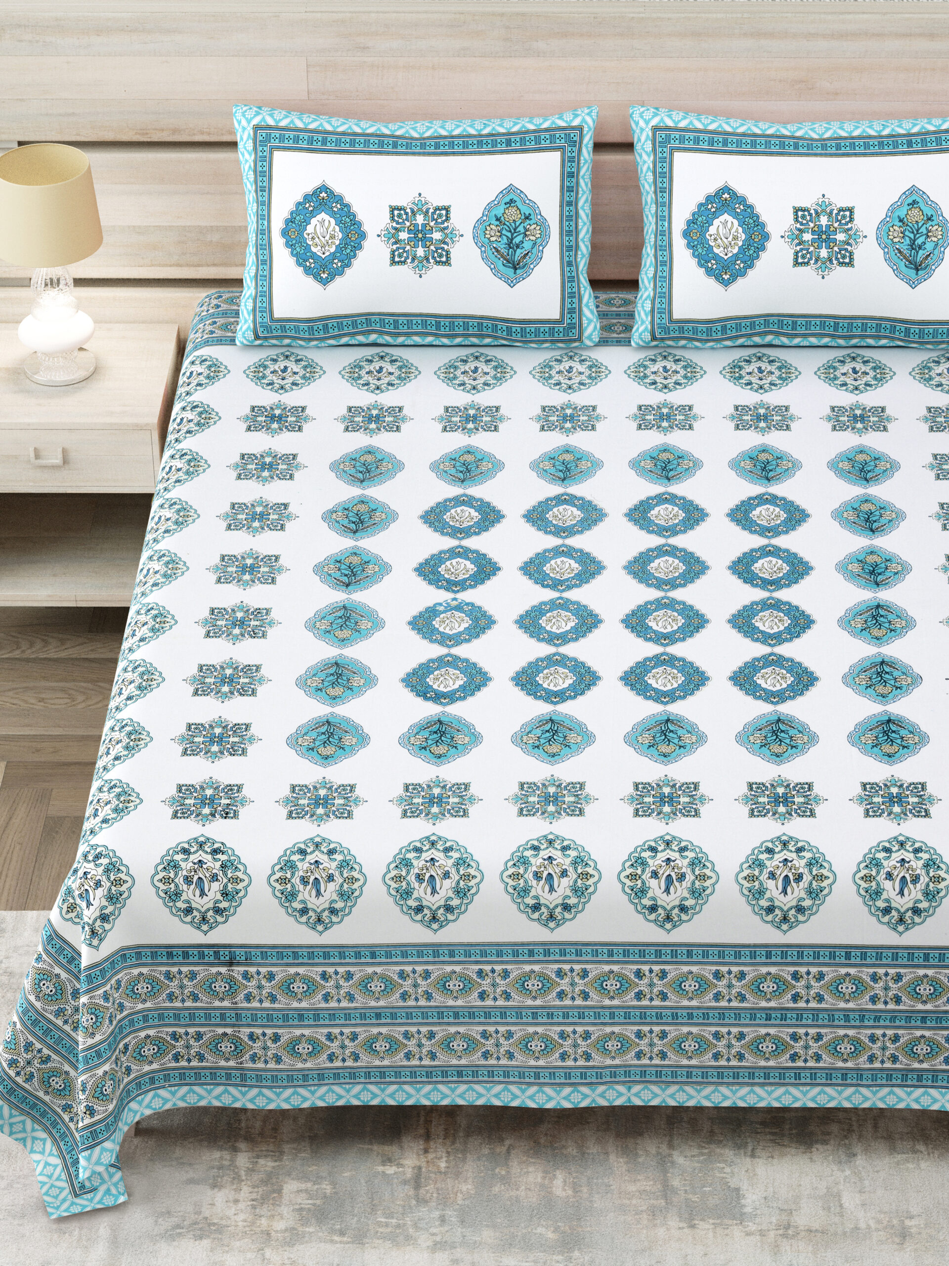 Wholesale Sanganeri king bedsheet India Jaipur Highmour