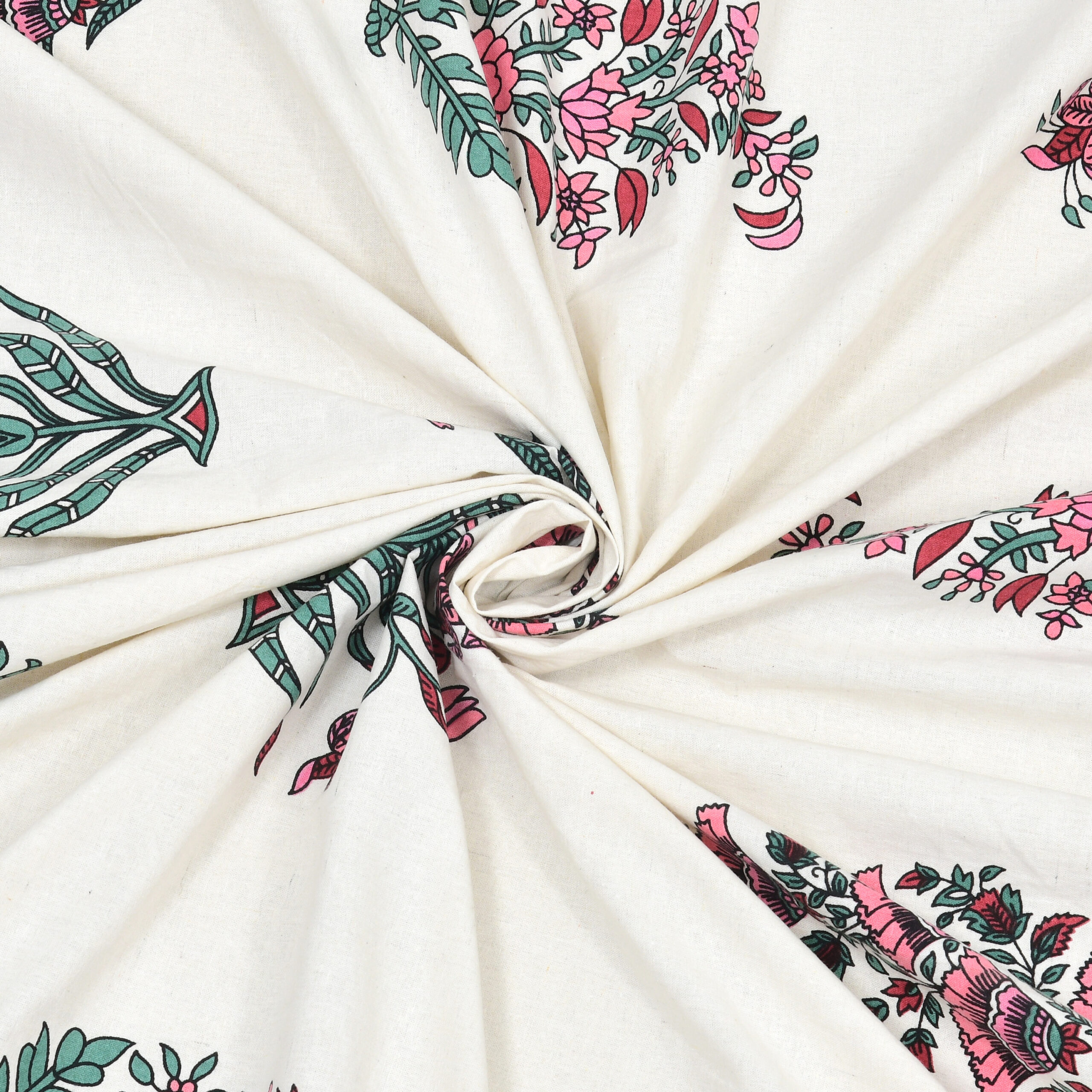 Jaipur Sanganeri print king bedsheet wholesale India