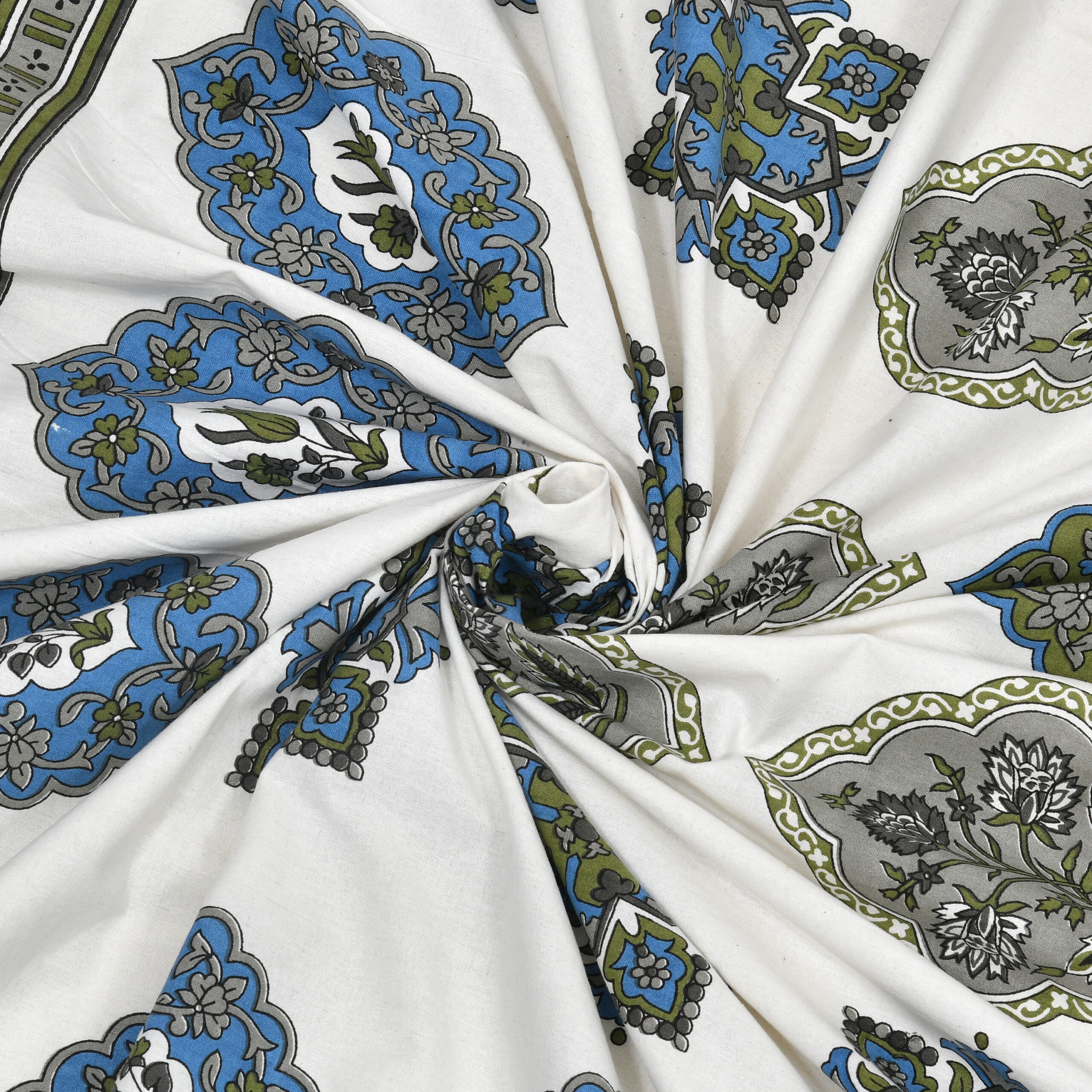Jaipur Sanganeri print king bedsheet wholesale bulk India