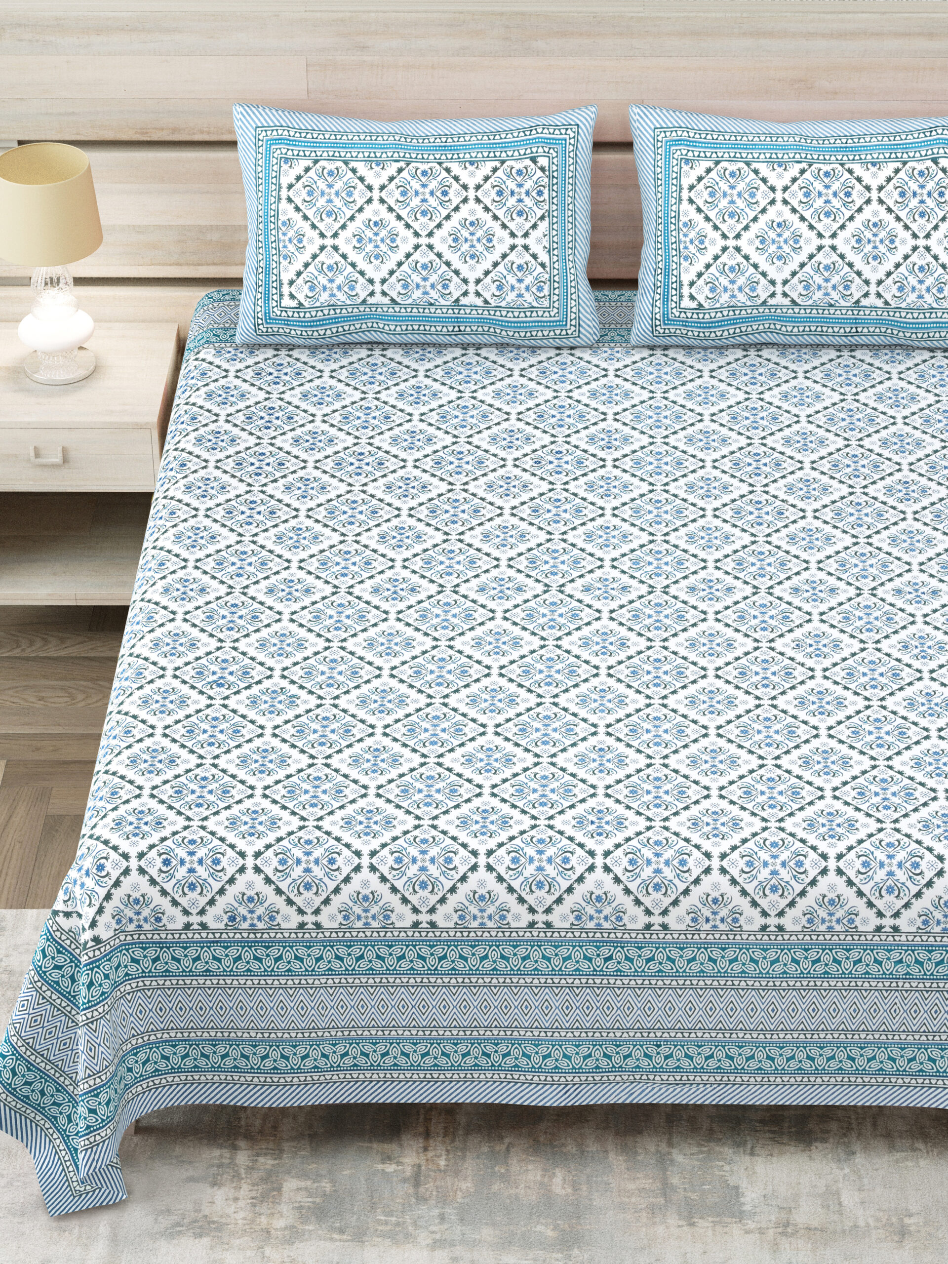 King bedsheet Sanganeri print wholesale Rajasthan India